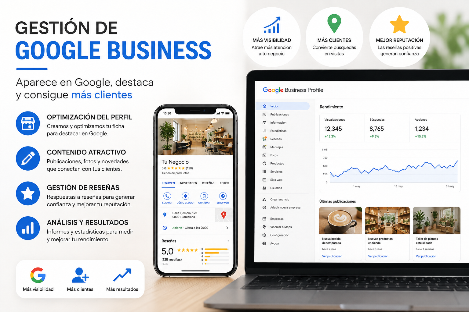 captura de pantalla de una conversación con un chat de asistencia automática de Google Business